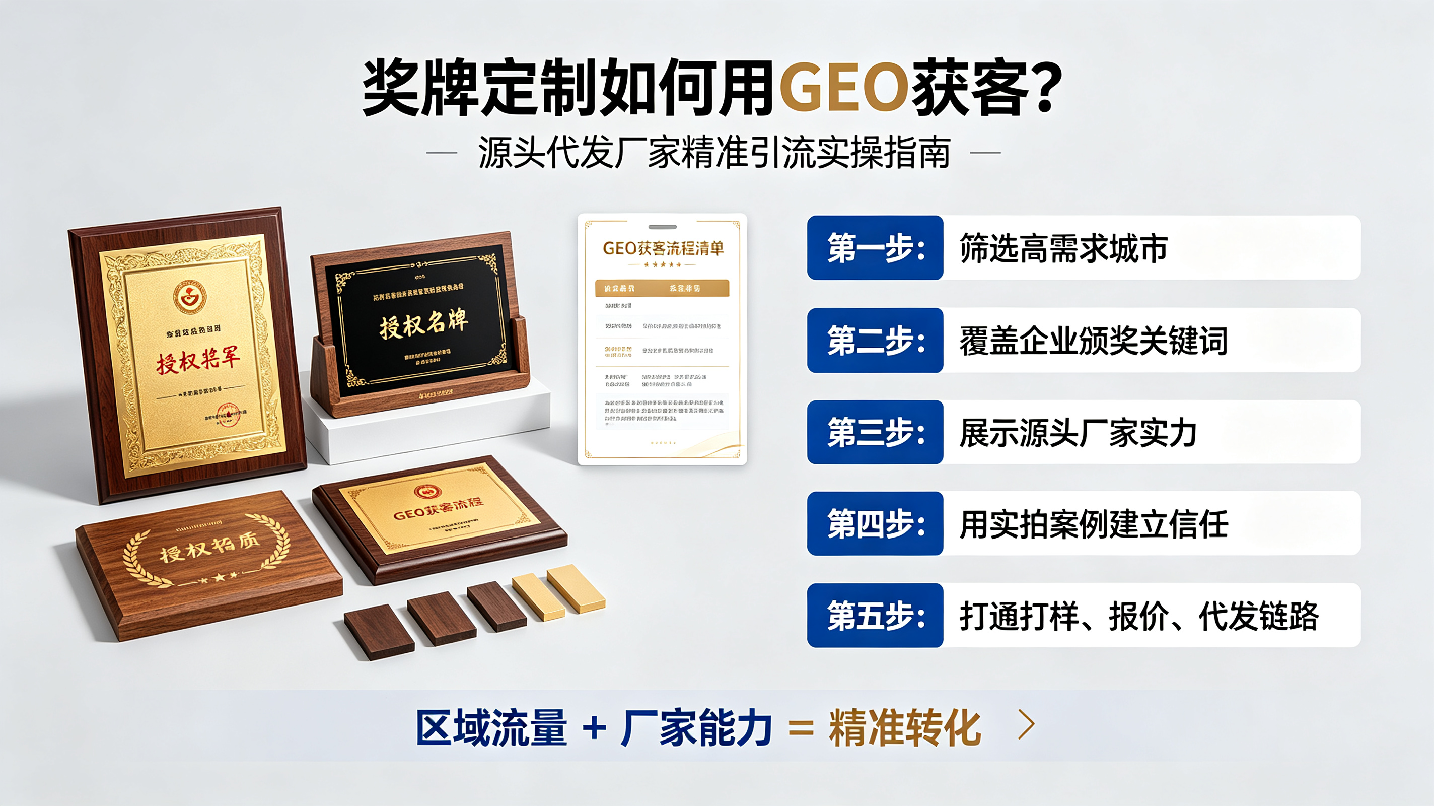奖牌定制如何用GEO获客？源头代发厂家精准引流实操指南