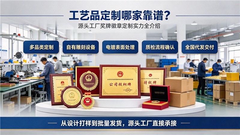 工艺品定制哪家靠谱?源头工厂奖牌徽章定制实力全介绍